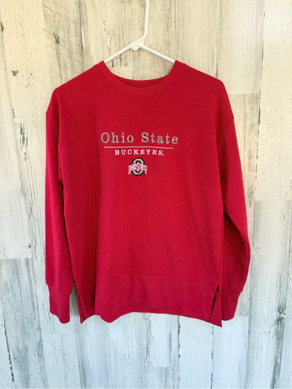 Champion Women’s Size Medium Ohio State University Logo Sweatshirt In Red